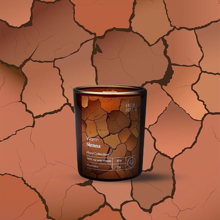EkoDetale, Mood Stories, świeca sojowa w szkle, Warm Sienna, 60g