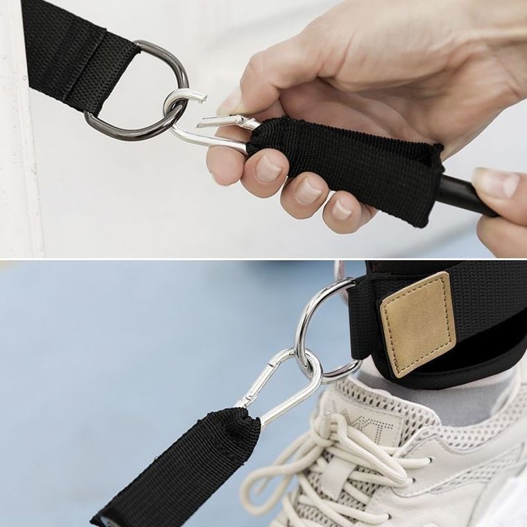 Ekspander do ćwiczeń z kotwicą, czarny