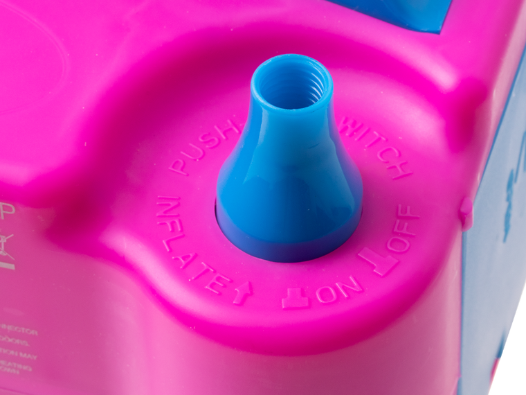 Elektryczna pompka do balonów, dwie dysze