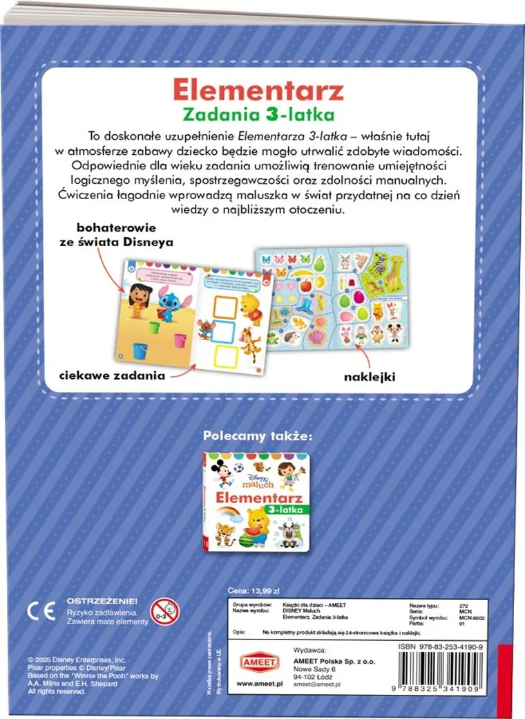 Elementarz. Maluch zadania 3-latka