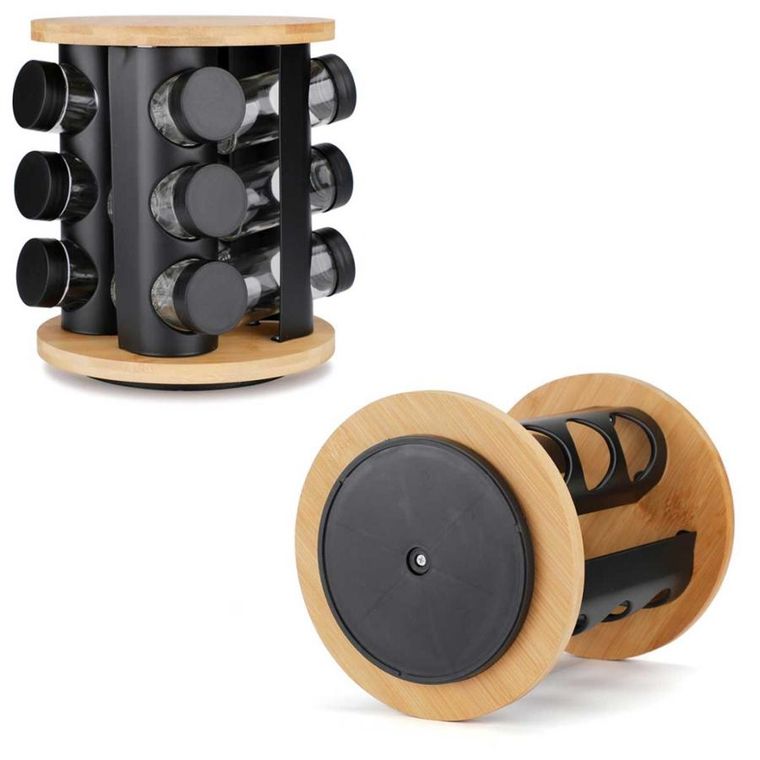 Elitehoff, stojak obrotowy na przyprawy, 12 pojemników