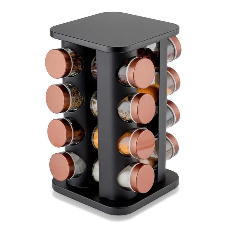Elitehoff, stojak obrotowy na przyprawy, 16 pojemników