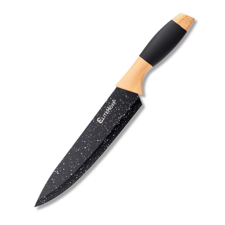 Elitehoff, zestaw noży kuchennych w stojaku z ostrzałką