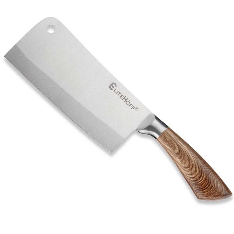 Elitehoff, zestaw noży kuchennych w stojaku z ostrzałką i nożycami, 9 elementów