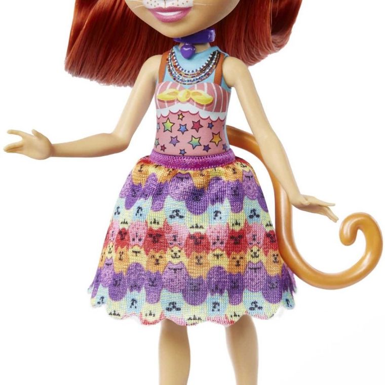 Enchantimals, Tarla Orange Cat & Cuddler, zestaw z lalką i figurką