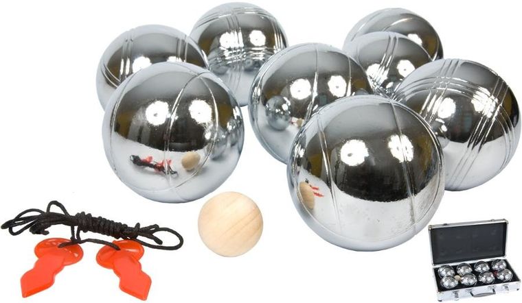 Enero, boule, kule do gry w walizce aluminiowej, 8 szt.