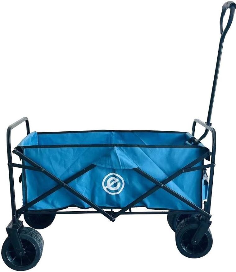 Enero Camp, Deluxe, wózek turystyczno-plażowy, składany, niebieski, 66-48-90 cm