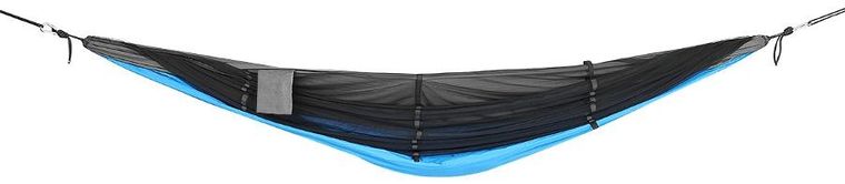 Enero Camp, hamak turystyczny, z moskitierą, 2 osobowy, niebieski, 270-140 cm