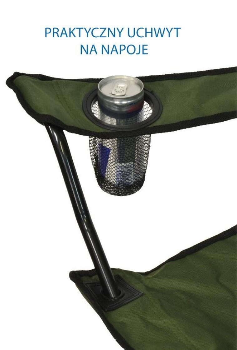 Enero camp, krzesło turystyczne składane, 50-50-80 cm, zielone