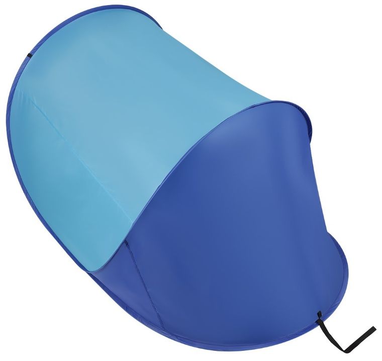 Enero Camp, namiot parawan plażowy samorozkładający zamykany, niebiesko-granatowy, 200-120-110/90 cm