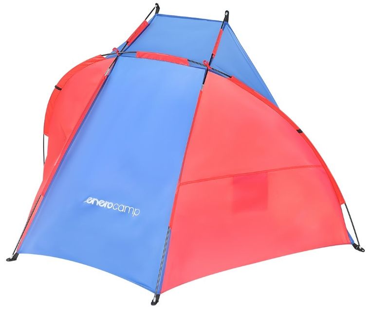 Enero Camp, namiot plażowy Sun, osłona, niebiesko-czerwony, 200-120-120 cm