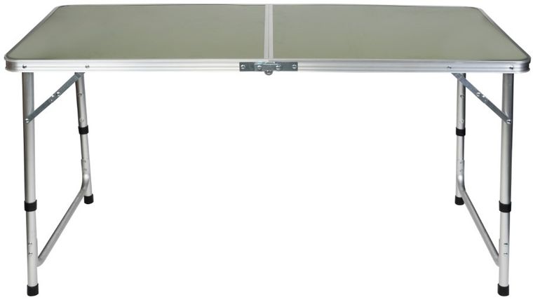 Enero Camp, składany stolik turystyczny, military green, 120-60-70/62/55 cm