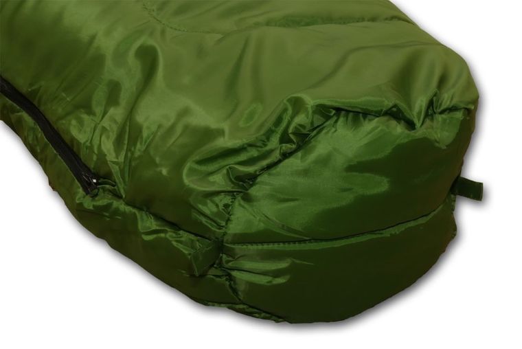 Enero Camp, śpiwór Nepal, ciemnozielony, 210-80-50 cm
