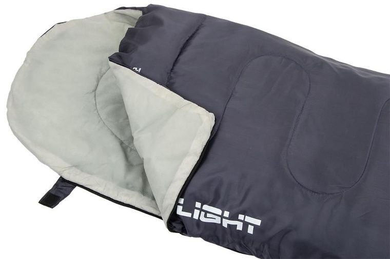 Enero camp, śpiwór turystyczny light, szary, 200-70 cm