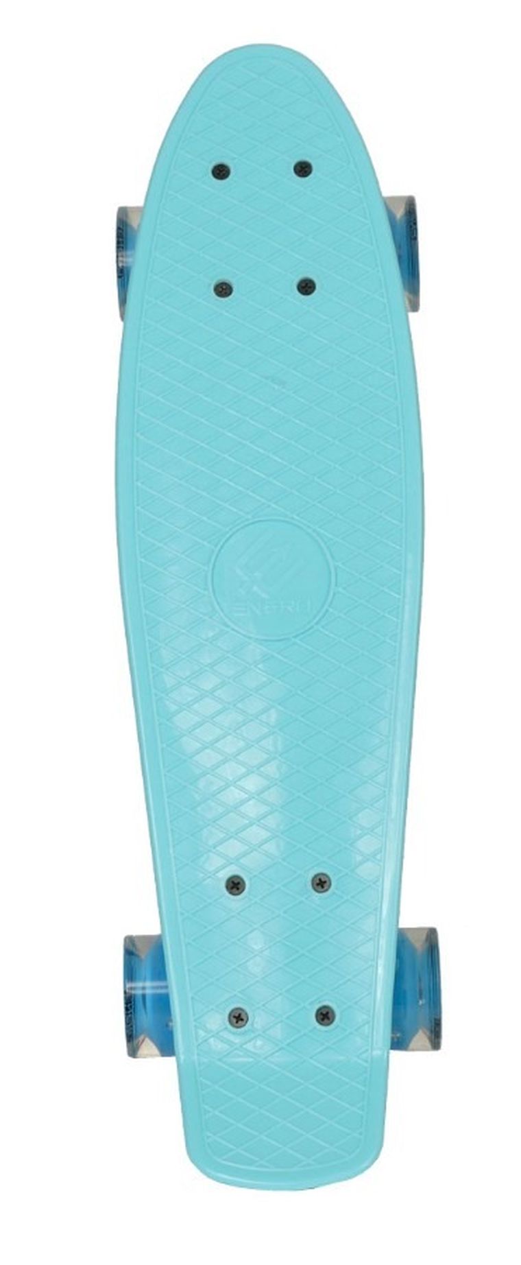 Enero, deskorolka LED, niebieska, 22"