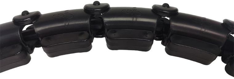 Enero Fit, Hula Hop z masażerem i obciążeniem, czarne