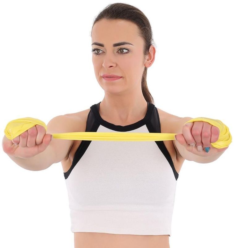 Enero fit, taśma treningowa do ćwiczeń pilates, 2000-150-0,25mm 5-8kg, żółta