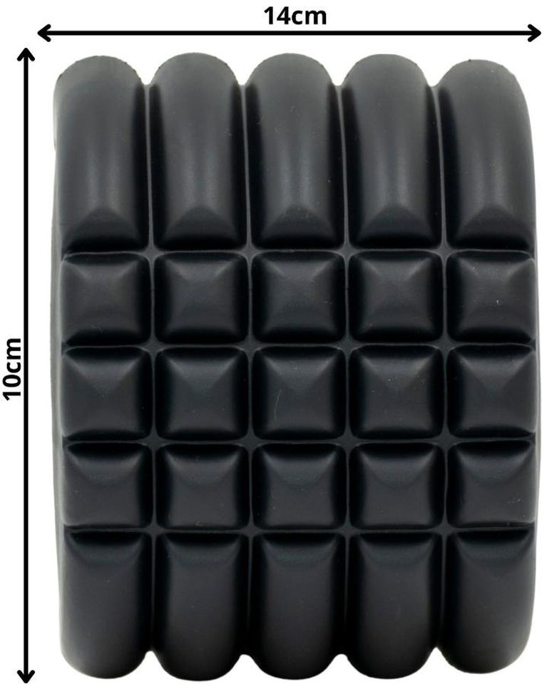 Enero Fit, wałek roller do ćwiczeń, czarny, 14-10 cm