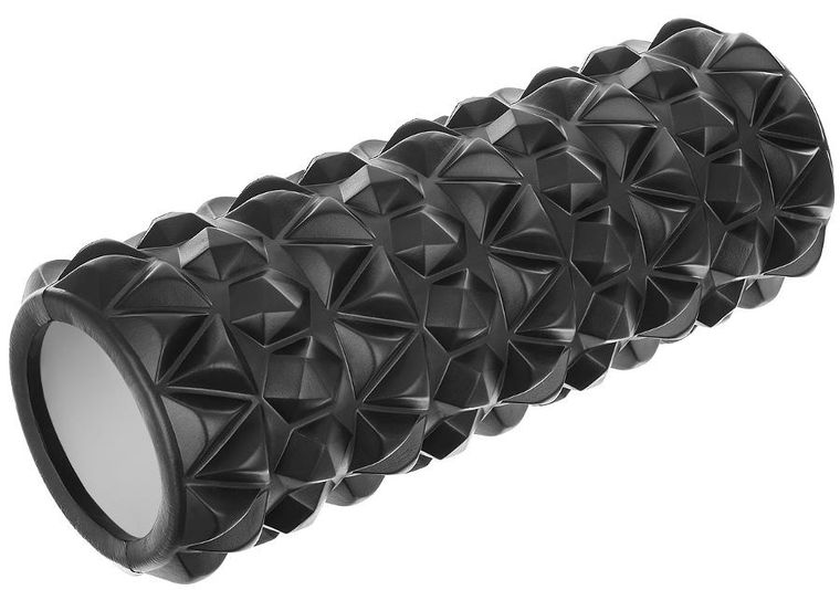 Enero fit, wałek roller do ćwiczeń, czarny, 14-33 cm, 865g