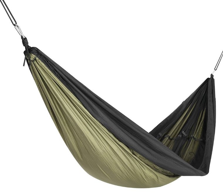 Enero, hamak turystyczny z moskitierą, 2-osobowy, zielony, 270-140 cm