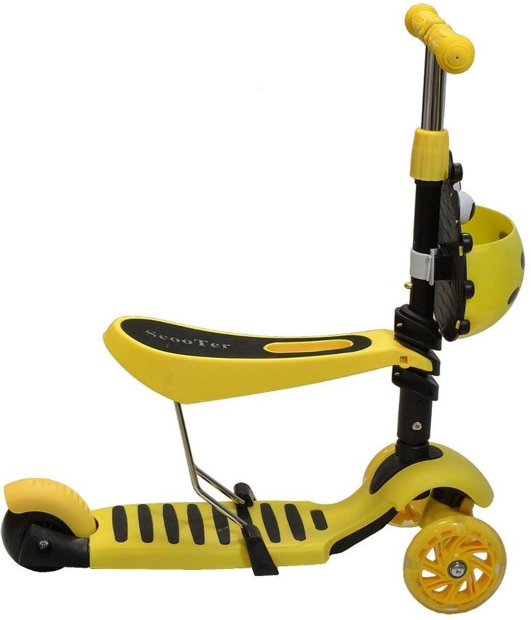 Enero, hulajnoga balansowa, jeździk 3w1, żółta biedronka