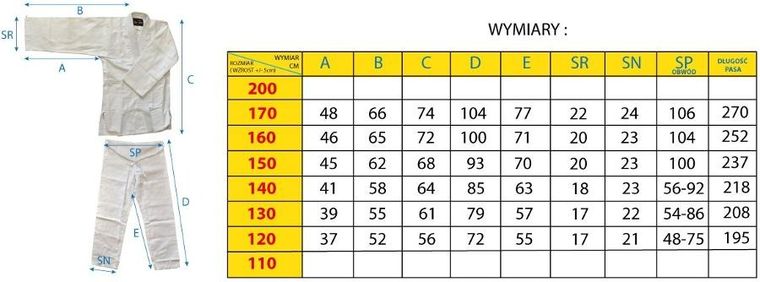 Enero, kimono, judo aikido, 150 cm, niebieskie