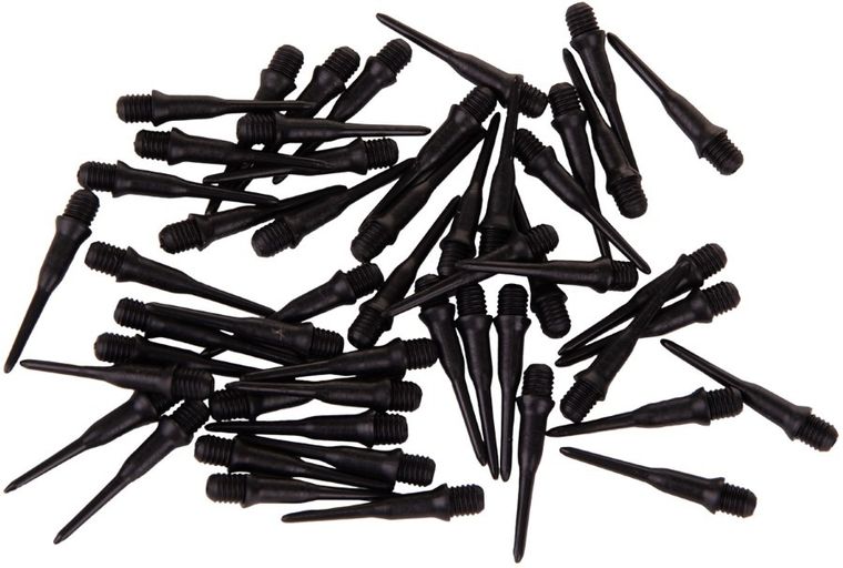 Enero, plastikowe końcówki do rzutek, czarne, 50 szt.