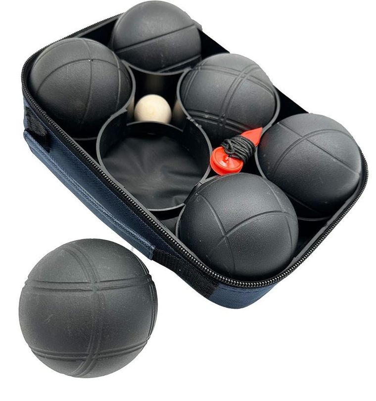Enero, Pro, Boule Petanque, kule do gry z pokrowcem, czarne, 6 szt.
