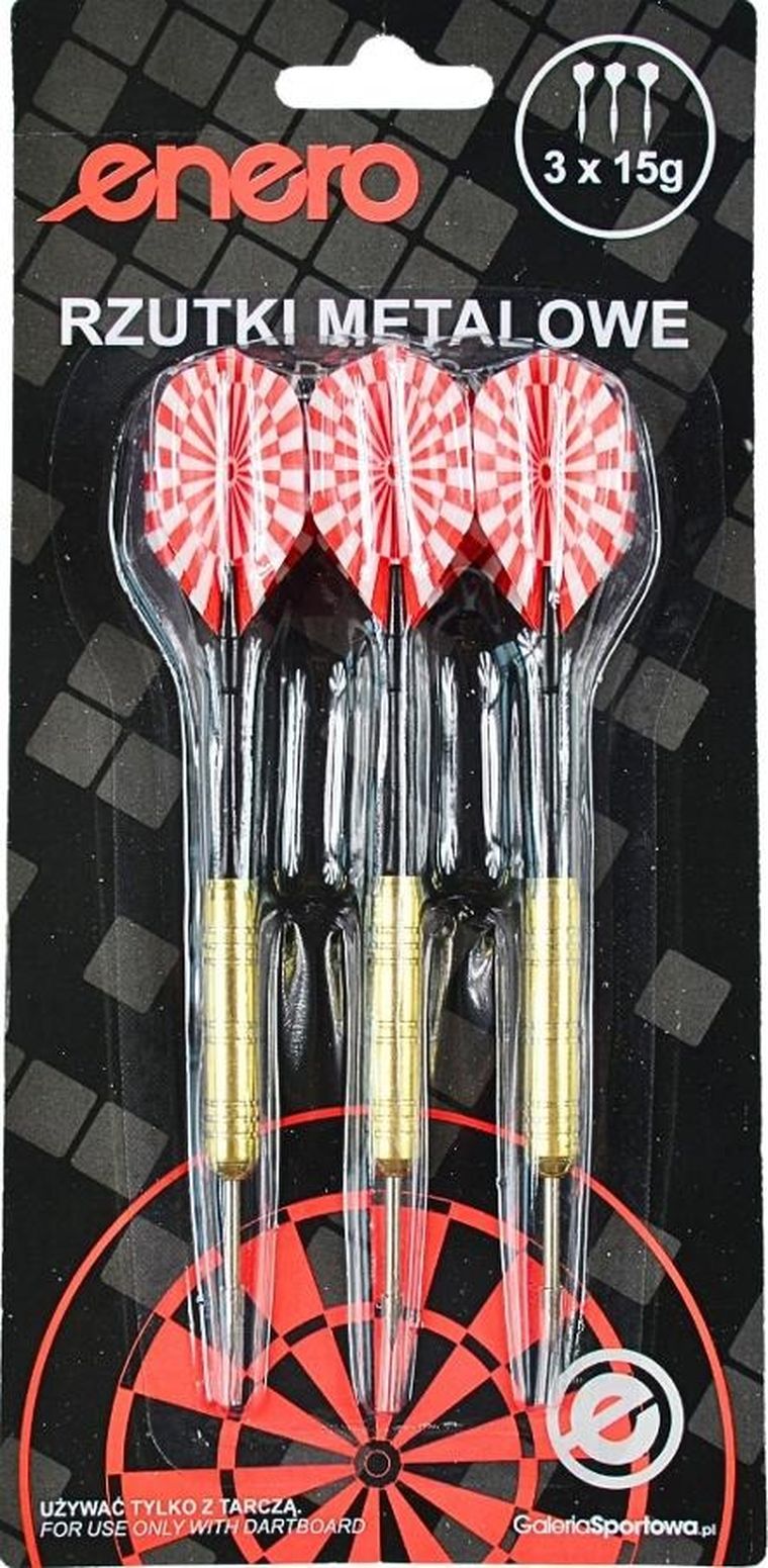 Enero, rzutki metalowe do darta, 18g, 3 szt.