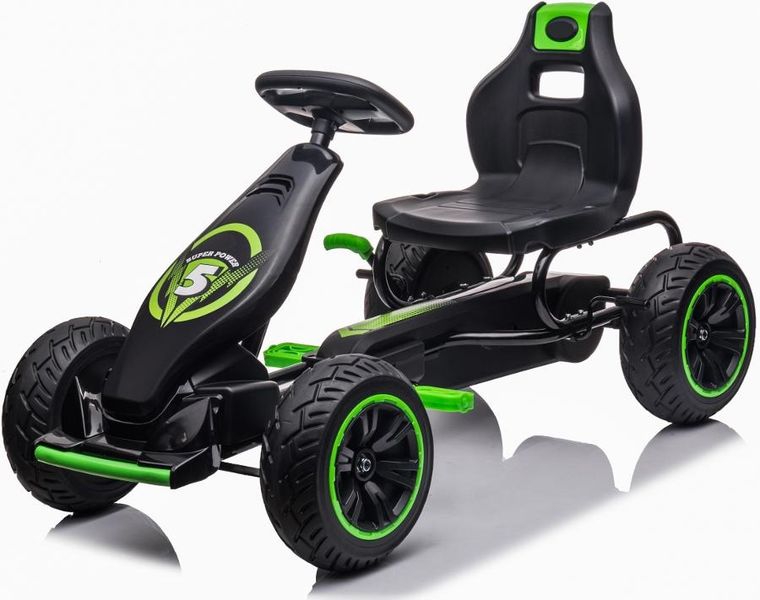 Enero Toys, gokart na pedały, czarno zielony