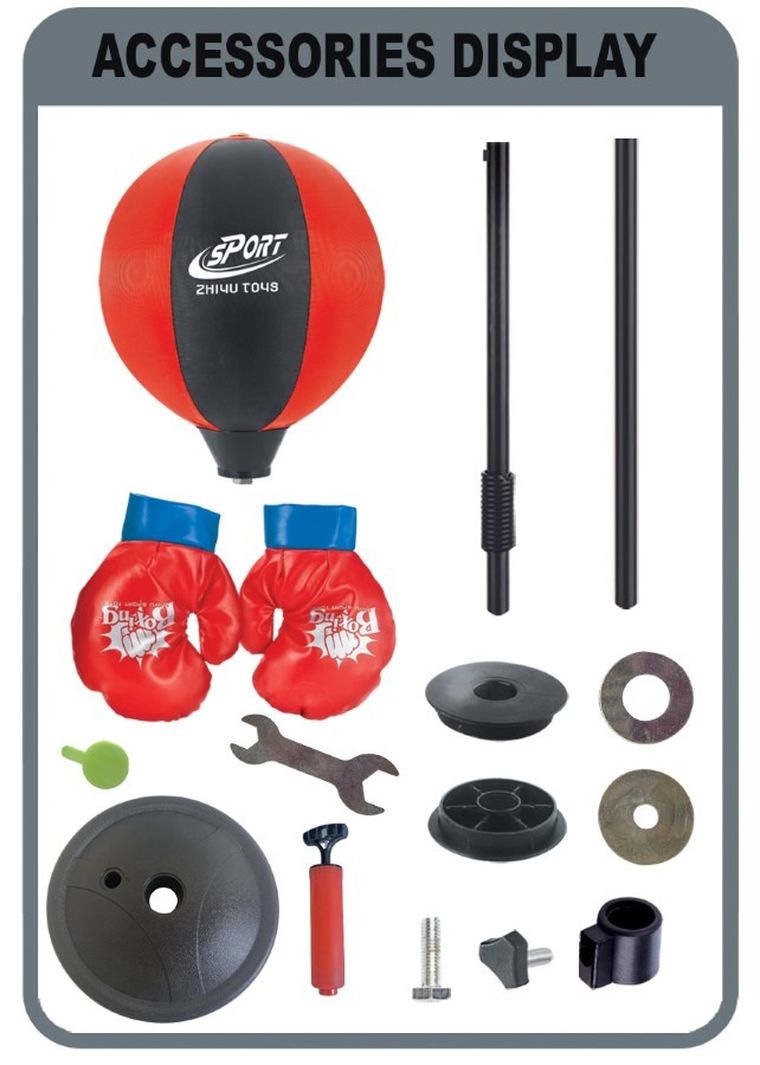 Enero Toys, zestaw bokserski + rękawice, regulowany, 80-102 cm