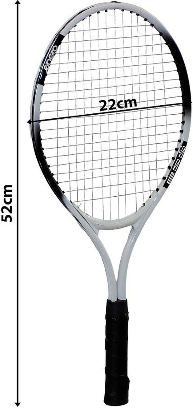 Enero, zestaw do tenisa ziemnego, 4w1, rakieta, 2 piłki, frotki