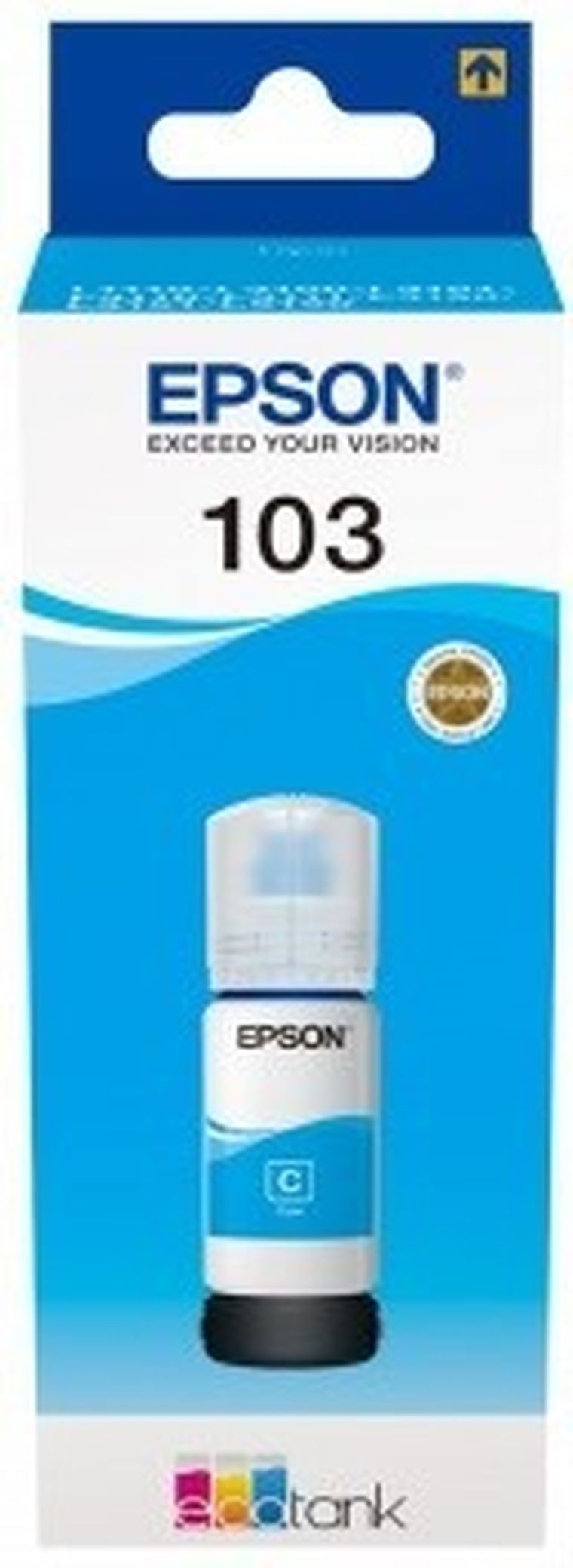 Epson, tusz do drukarki, C13T00S24A, oryginał 103, 65 ml, niebieski
