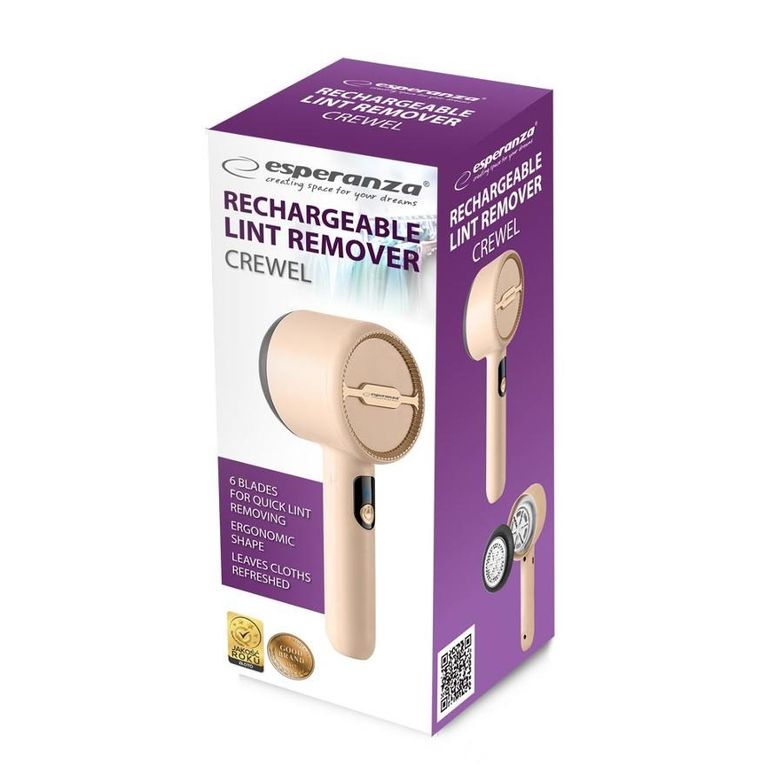 Esperanza, golarka do ubrań, akumulatorowa, Crewel ecs011