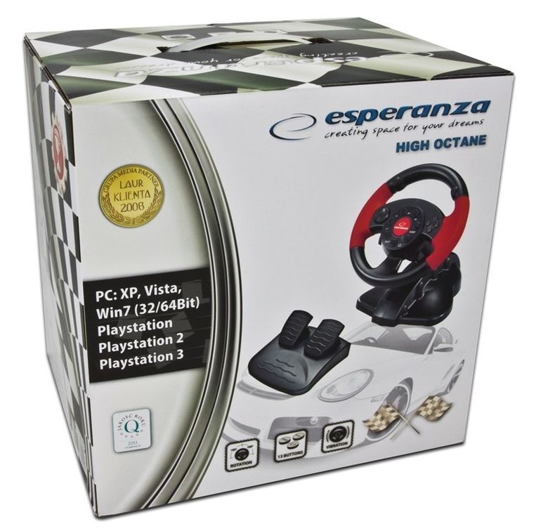 Esperanza, kierownica EG103 PC/PS3 VIBRATION FORCE