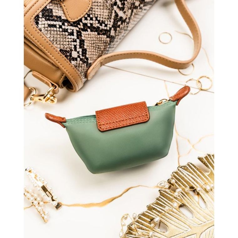 Etui na klucze, jasnozielone, skóra ekologiczna, Peterson