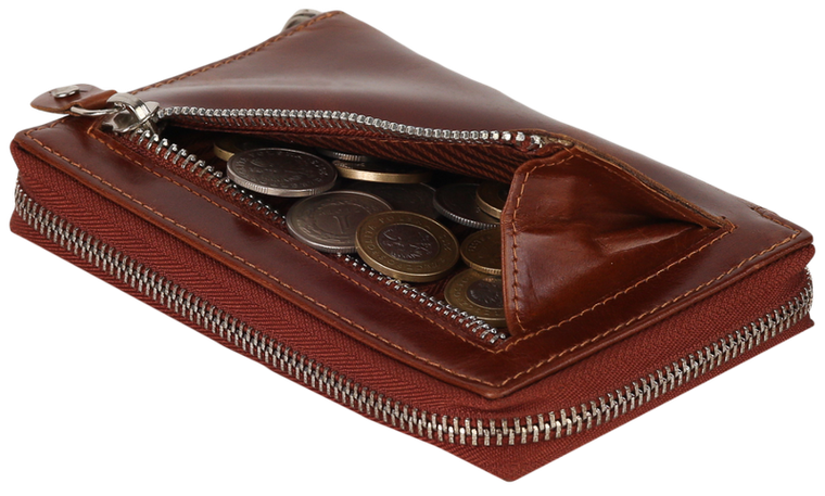 Etui-portfel na karty ze skóry naturalnej