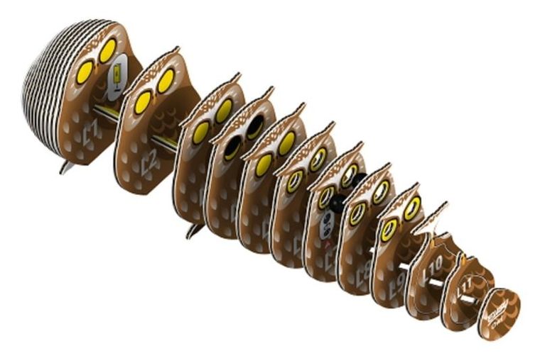 Eugy, układanka 3D, Sowa