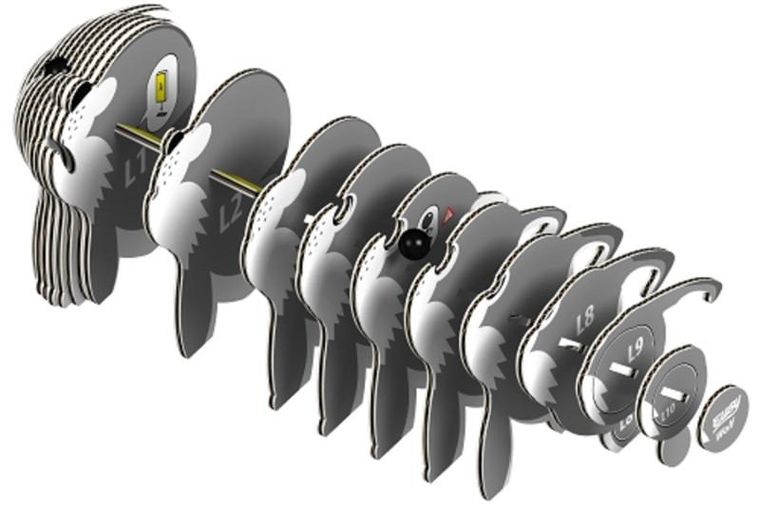 Eugy, układanka 3D, Wilk