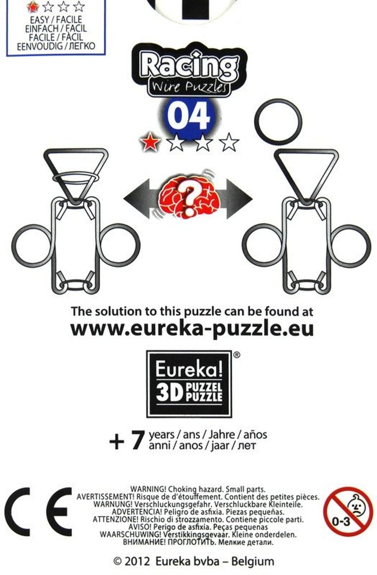Eureka! Racing, nr 04, druciana łamigłówka, poziom 1/4