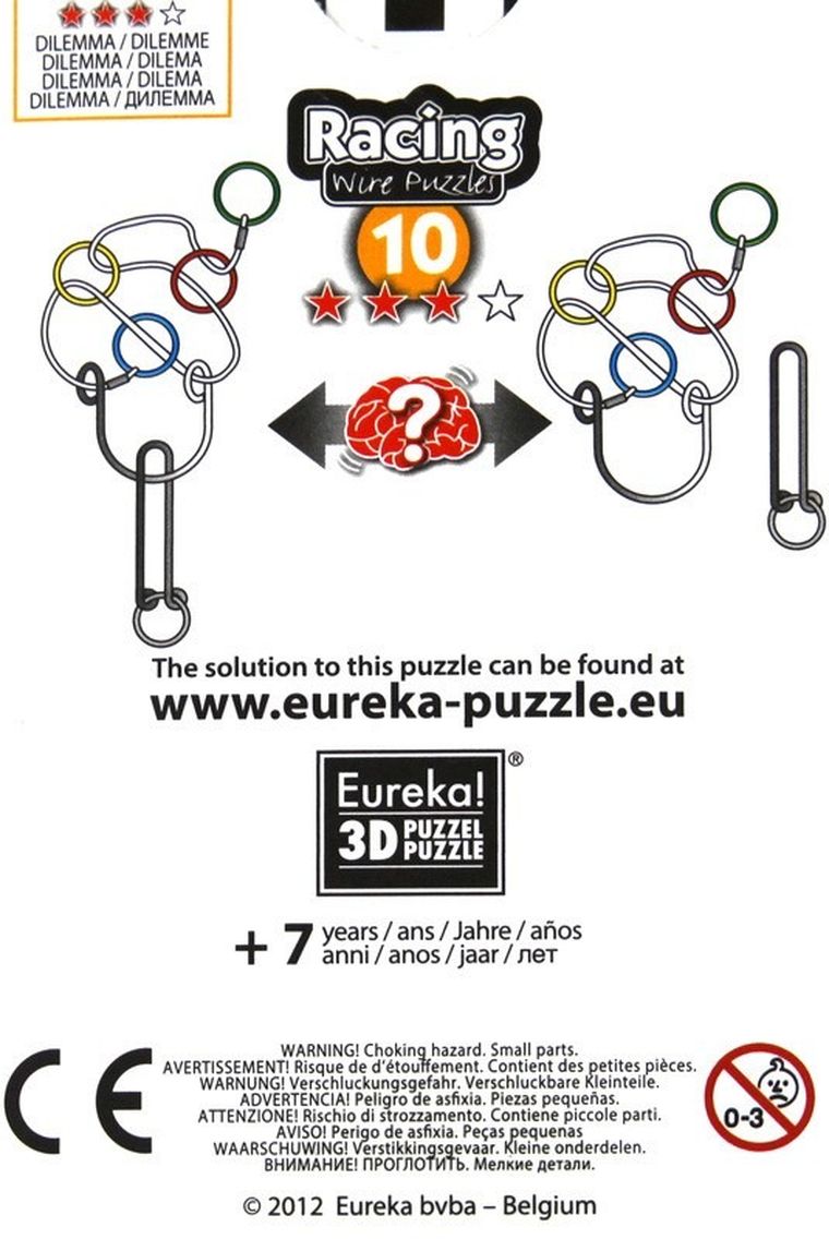 Eureka! Racing, nr 10, druciana łamigłówka, poziom 3/4