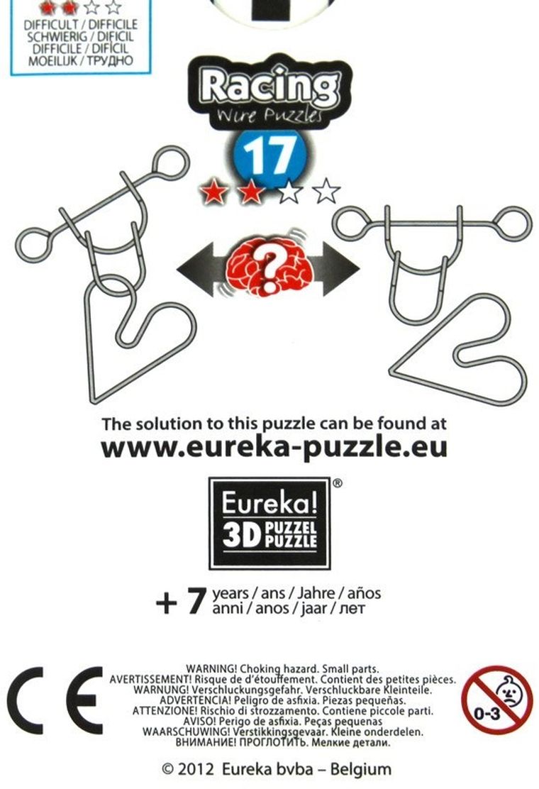 Eureka! Racing, nr 17, druciana łamigłówka, poziom 2/4