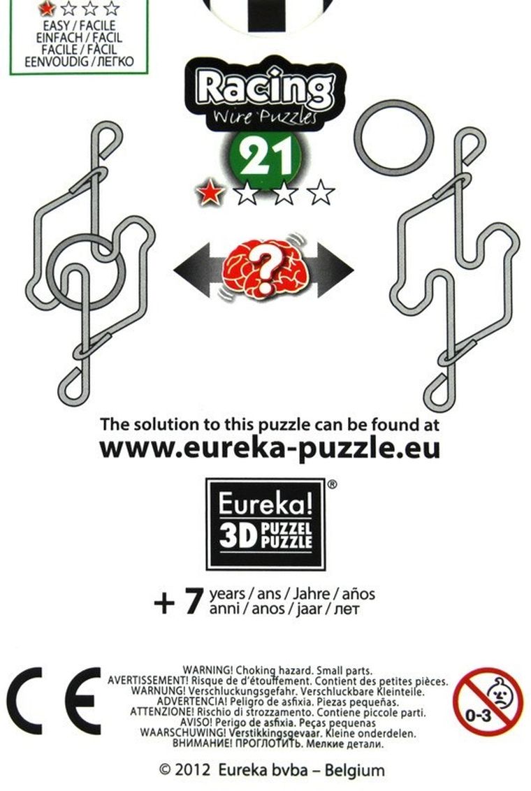 Eureka! Racing, nr 21, druciana łamigłówka, poziom 1/4