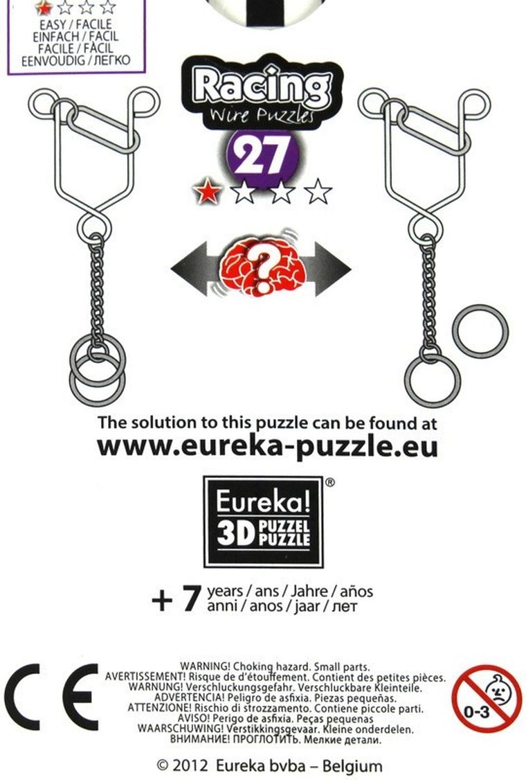 Eureka! Racing, nr 27, druciana łamigłówka, poziom 1/4