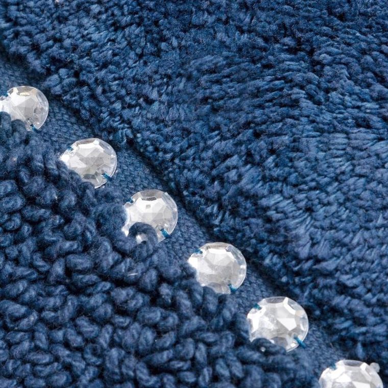 Eurofirany, dywanik łazienkowy chic, 50-70 cm, granatowy