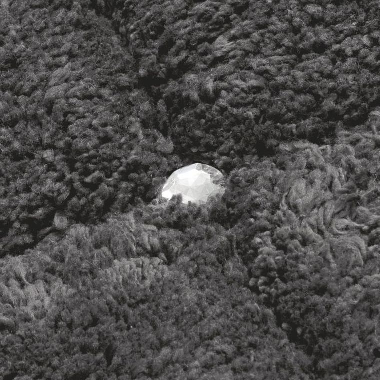 Eurofirany, dywanik łazienkowy, Chic, 50-70 cm, stalowy