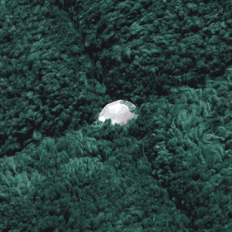 Eurofirany, dywanik łazienkowy, Chic, 60-90 cm, ciemnozielony