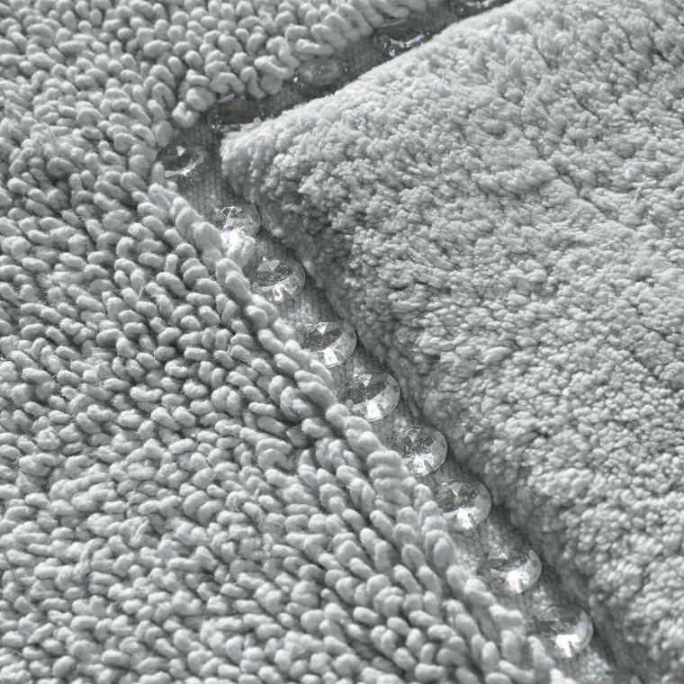 Eurofirany, dywanik łazienkowy, Chic, 60-90 cm, srebrny