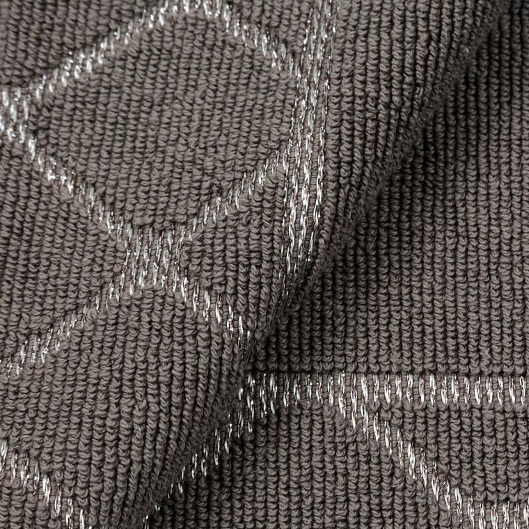 Eurofirany, dywanik łazienkowy, Martha, 50-70 cm, grafitowy