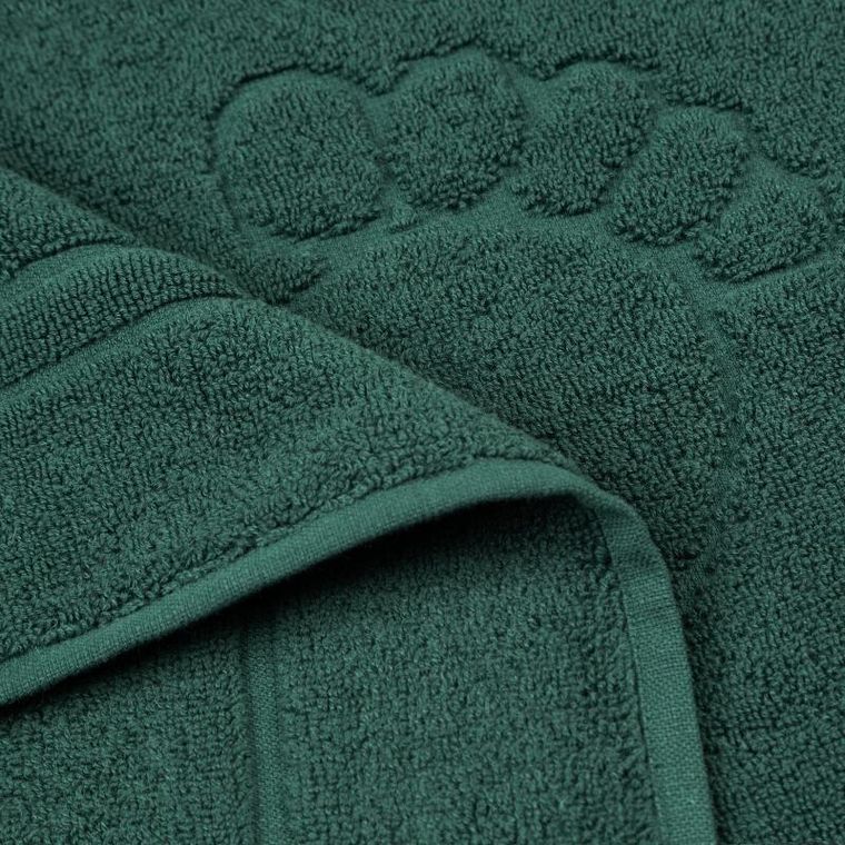 Eurofirany, dywanik łazienkowy, Sammy, 50-70 cm, ciemnozielony